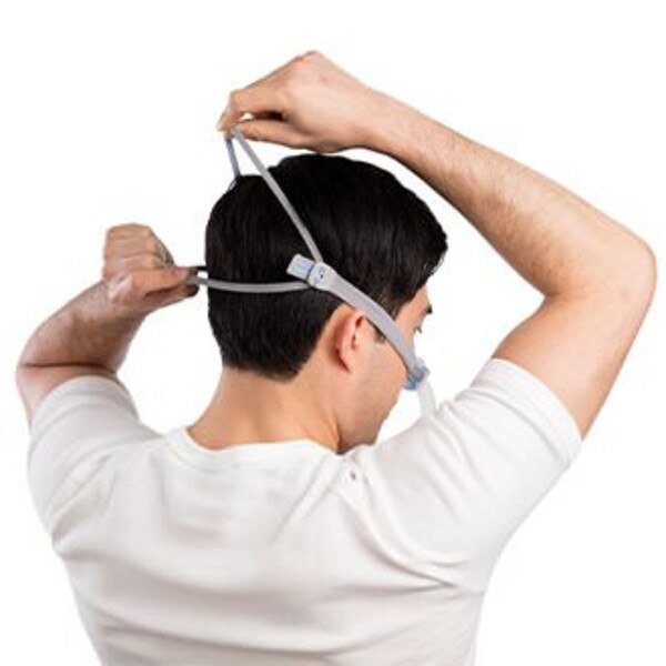 Man Fitting AirFit N30 Headgear